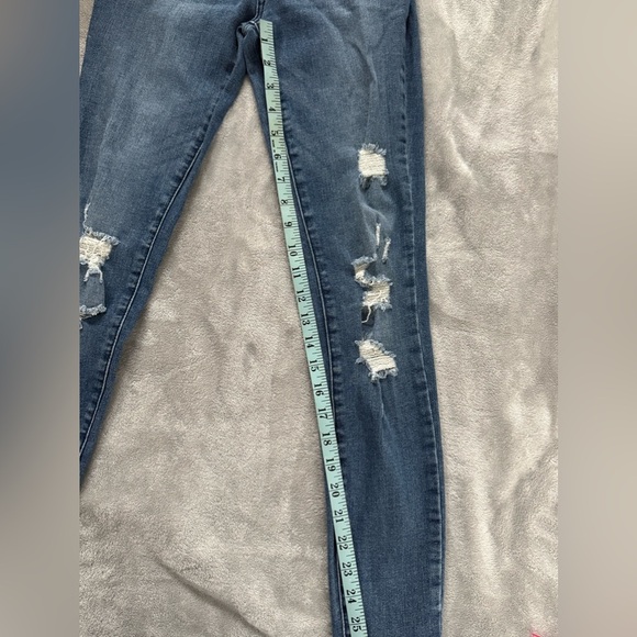 PacSun Blue Jeggings Distressed Denim - Picture 2 of 5